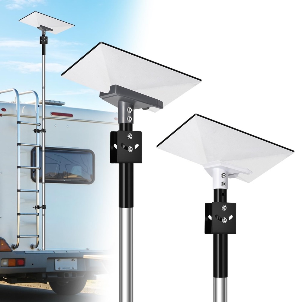GADFISH Starlink Gen 3 RV Ladder Mount Kit Adjustable Pole Antenna Adapter